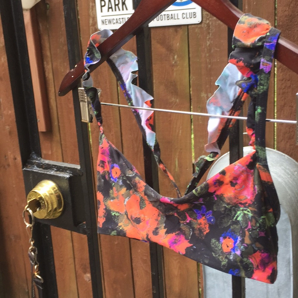 Boys + arrows floral bikini top